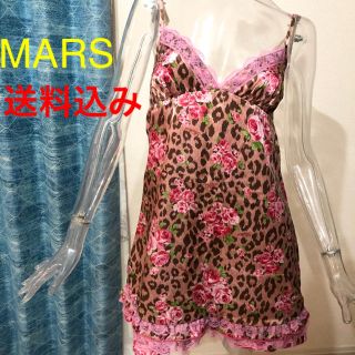 マーズ(MA＊RS)のMARS☆マーズ☆レオパード☆ローズ☆ヒョウ柄☆薔薇☆キャミワンピ☆(ミニワンピース)