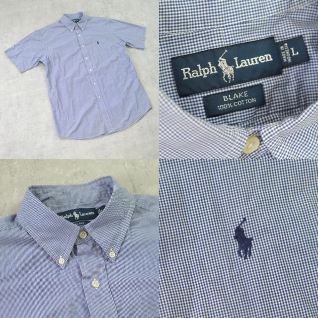 Ralph Lauren(ラルフローレン)のRalph Lauren BLAKE BDシャツ ギンガム オーバーサイズ レア メンズのトップス(シャツ)の商品写真