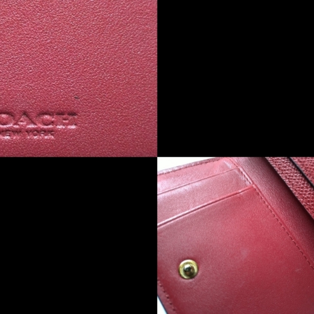 COACH(コーチ)のコーチ 名刺入れ美品  - 52544 ボルドー レディースのファッション小物(名刺入れ/定期入れ)の商品写真