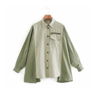 ザラ(ZARA)の🍁秋先行🍁2076◆配色 シャツ(シャツ/ブラウス(長袖/七分))