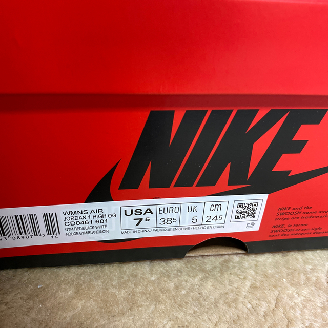 NIKENIKE AIR JORDAN 1 HIGH OG "SATIN RED"