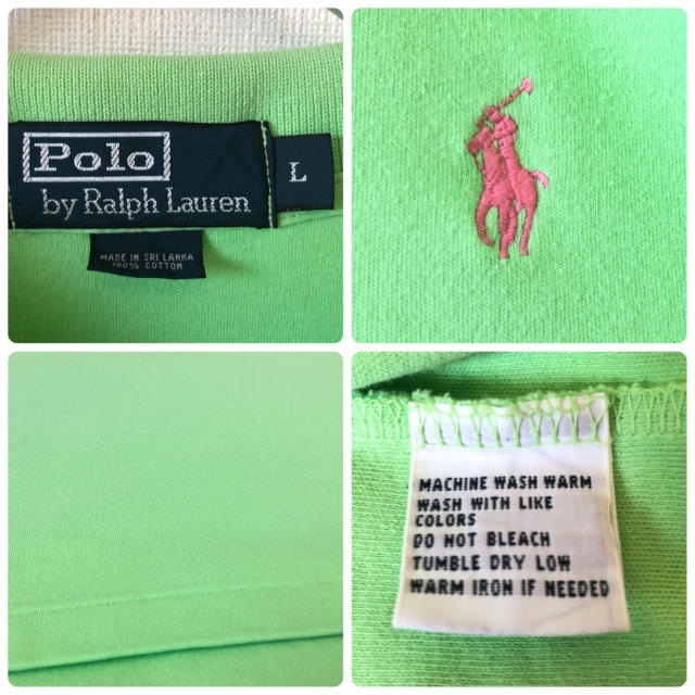 POLO RALPH LAUREN(ポロラルフローレン)のラルフローレン ポロシャツ ライトグリーン XL相当 ピンクポニー メンズのトップス(ポロシャツ)の商品写真