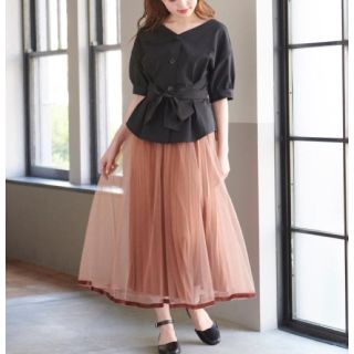 マジェスティックレゴン(MAJESTIC LEGON)の新品✨タグ付き♪マジェスティックレゴン  ブラウス　BLACK(シャツ/ブラウス(半袖/袖なし))