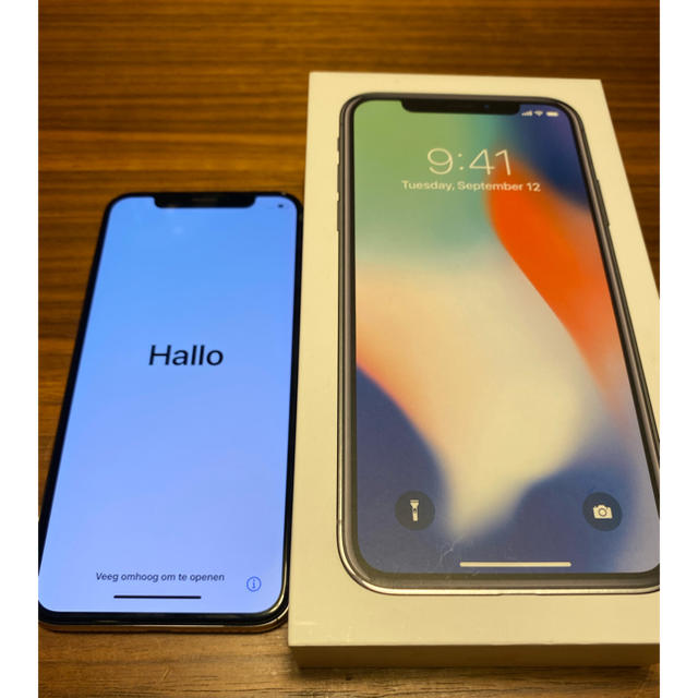 【ジャンク】iPhone X Silver 256 GB softbankスマートフォン本体