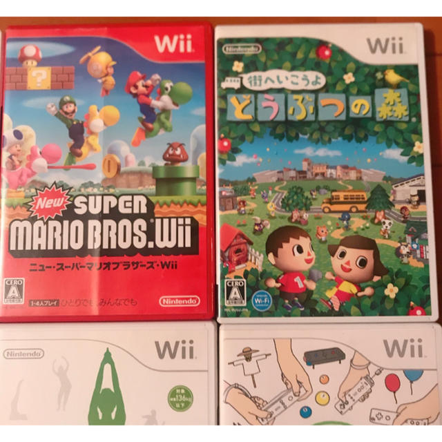 Wii(ウィー)のWii ゲームソフト ウィー ソフト マリオパーティー  あつまれどうぶつの森 エンタメ/ホビーのゲームソフト/ゲーム機本体(家庭用ゲームソフト)の商品写真