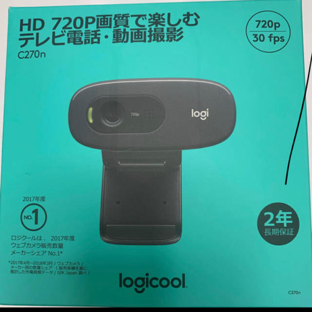 ロジクール ウェブカメラ C270n ブラック HD 720P ウェブカムの通販 by ...