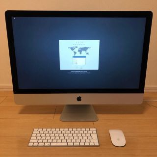 マック(Mac (Apple))の27インチiMac Retina 5Kディスプレイモデル(デスクトップ型PC)