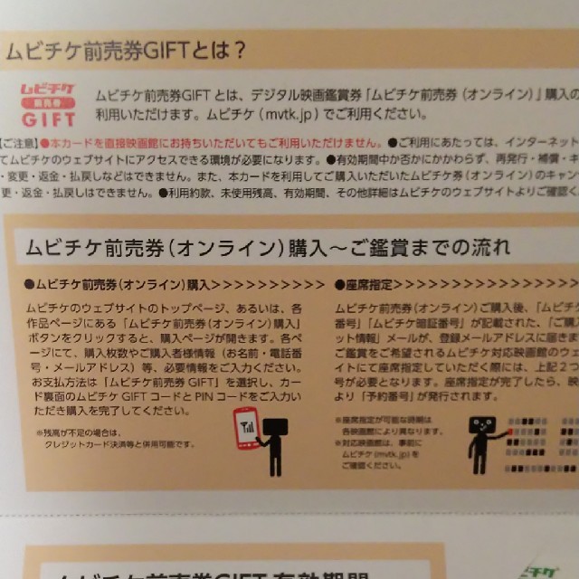 角川書店(カドカワショテン)のムビチケギフト 4500円分 未使用 チケットの映画(その他)の商品写真