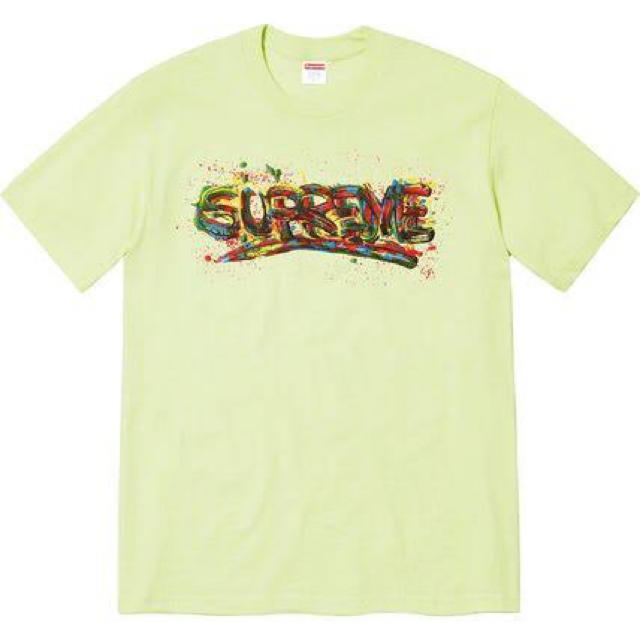 メンズsupreme paint logo t-shirt