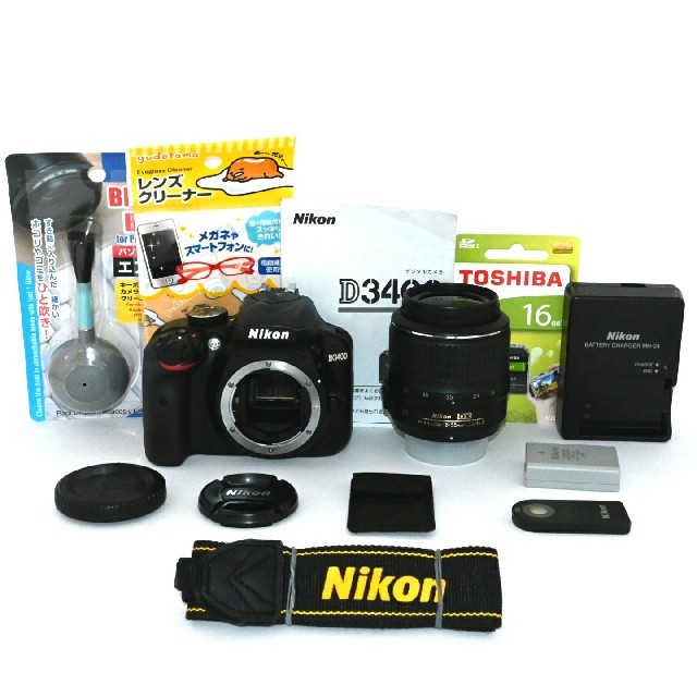 【Nikon】ショット数わずか「5621回」♡D3400レンズキット