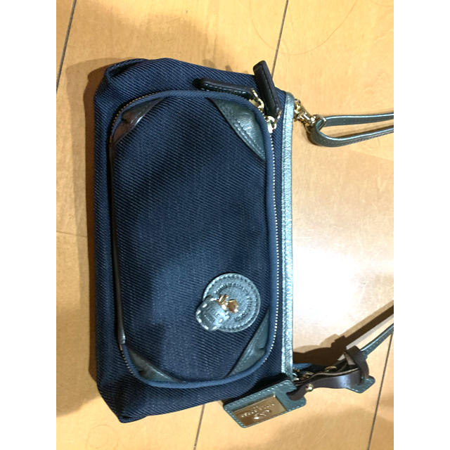 PELLE BORSA - ペレボルサ デニム生地ミニショルダーポーチorお財布