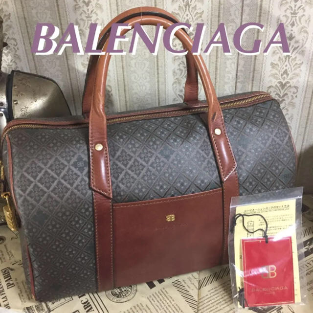 【美品】☆BALENCIAGA  Vintage ボストンバッグ