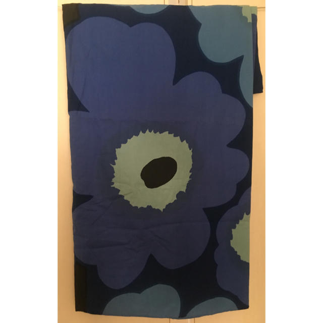 marimekko(マリメッコ)のマリメッコ 布団カバー DLダブルロング190×210㎝ 未使用品ブルー インテリア/住まい/日用品の寝具(シーツ/カバー)の商品写真