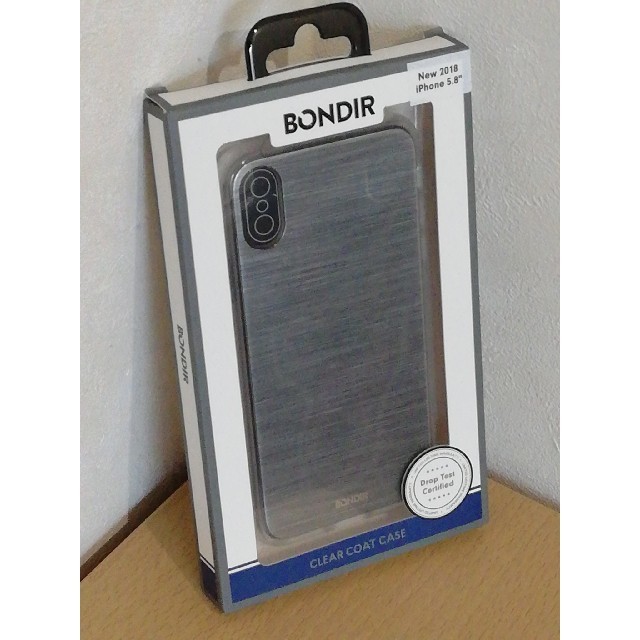 BONDIR iPhoneXs/X用背面カバー/ミストシルバー スマホ/家電/カメラのスマホアクセサリー(iPhoneケース)の商品写真