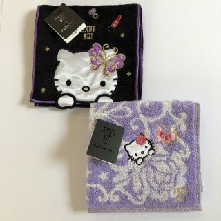 アナスイ(ANNA SUI)の★新品★  アナスイ × ハローキティ ハンカチ ポケットタオル ２点セット(ハンカチ)