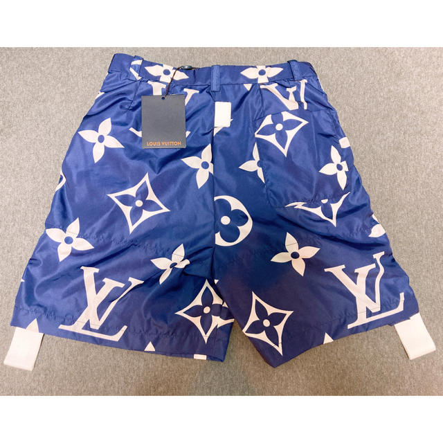 ルイヴィトン LOUIS VUITTON ネイビー ハーフパンツ-