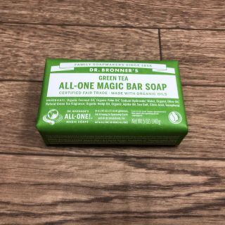 ドクターブロナー(Dr.Bronner)の【新品】 DR.BRONNER'S マジックソープバー　GREENTEA(ボディソープ/石鹸)