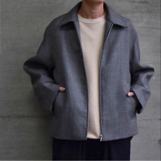 コモリ(COMOLI)のAURALEE18AW DOUBLE FACE CHECK ZIP BLOUSO(ブルゾン)