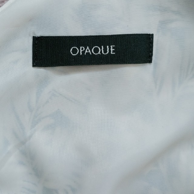 OPAQUE(オペーク)のOPAQUE　ワンピース　サイズ38　ボタニカル レディースのワンピース(ひざ丈ワンピース)の商品写真