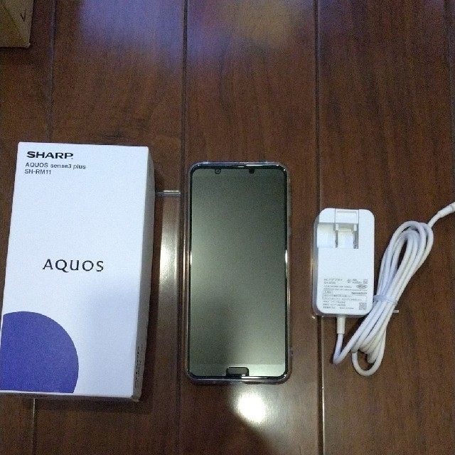 AQUOS(アクオス)のAQUOS sense3 plus ムーンブルー スマホ/家電/カメラのスマートフォン/携帯電話(スマートフォン本体)の商品写真