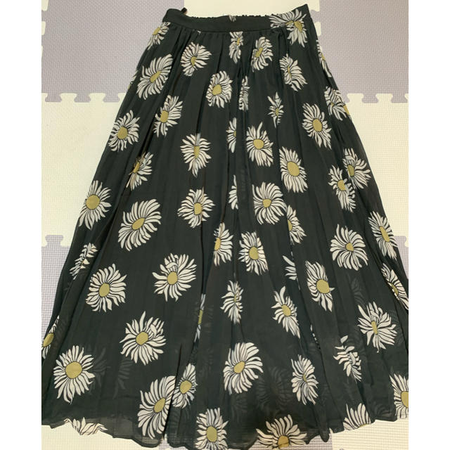 moussy(マウジー)のmoussy 花柄プリーツスカート レディースのスカート(ロングスカート)の商品写真
