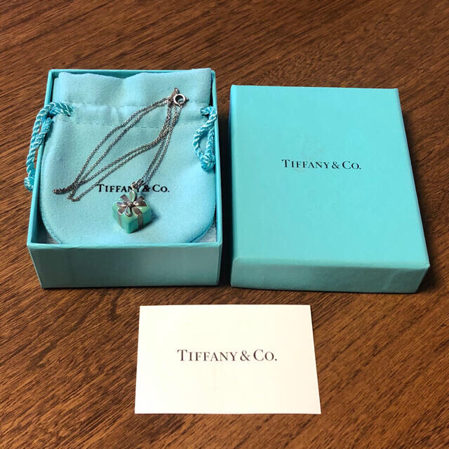 Tiffany & Co.(ティファニー)のTiffany&Co. ネックレス  ブルーボックス チャーム レディースのアクセサリー(ネックレス)の商品写真