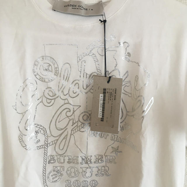 GOLDEN GOOSE(ゴールデングース)のGOLDEN GOOSE 白 Tシャツ【お値下げ中】 レディースのトップス(Tシャツ(半袖/袖なし))の商品写真