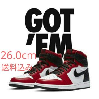 ナイキ(NIKE)のNIKE WMNS AIR JORDAN 1 HIGH OG SATIN RED(スニーカー)