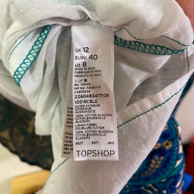 TOPSHOP(トップショップ)のTOPSHOP ペイズリー ワンピース トップショップ レディースのワンピース(ひざ丈ワンピース)の商品写真