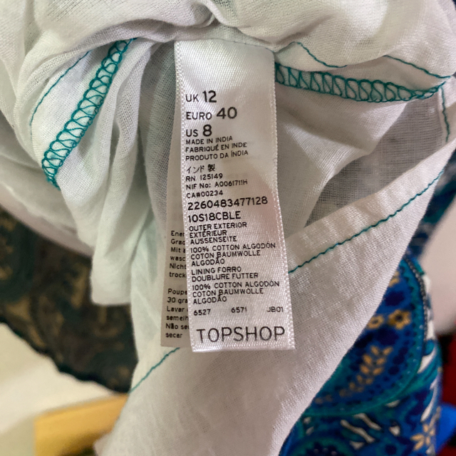 TOPSHOP(トップショップ)のTOPSHOP ペイズリー ワンピース トップショップ レディースのワンピース(ひざ丈ワンピース)の商品写真