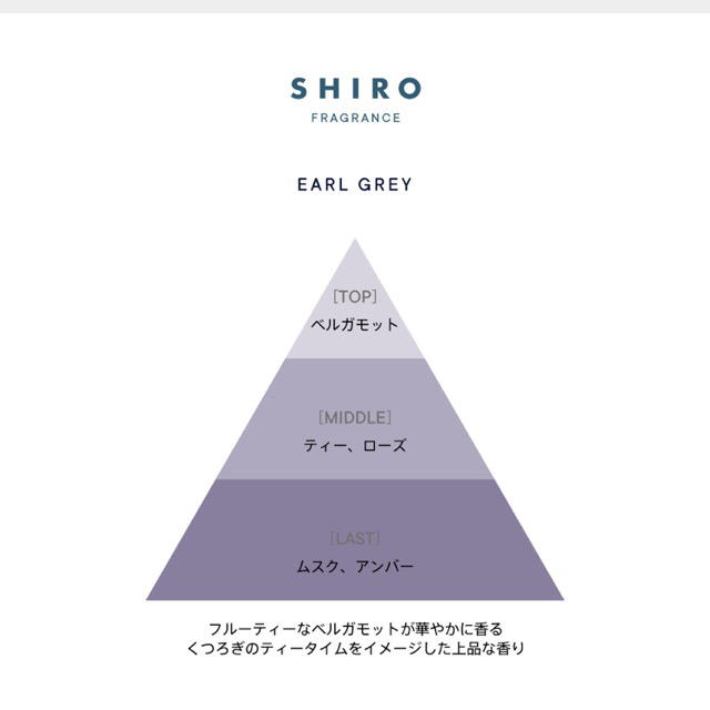 shiro(シロ)の【新品☆未使用】SHIRO アールグレイ　オードパルファン　箱あり　香水　紅茶 コスメ/美容の香水(香水(女性用))の商品写真