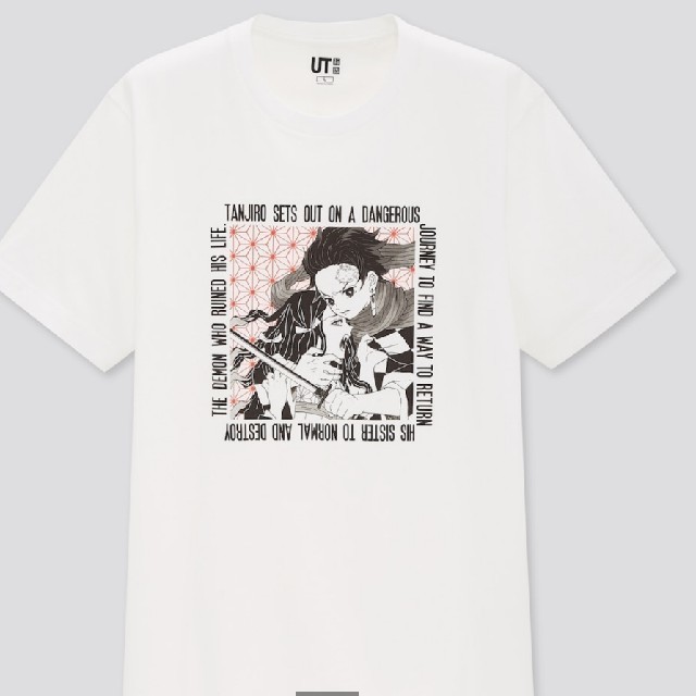 UNIQLO(ユニクロ)のユニクロ鬼滅の刃TシャツXXSサイ キッズ/ベビー/マタニティのキッズ服男の子用(90cm~)(Tシャツ/カットソー)の商品写真