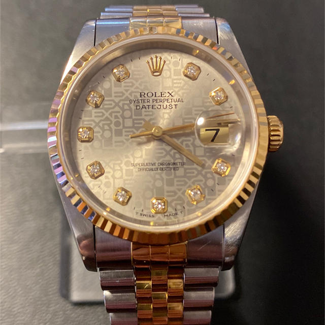 ROLEX(ロレックス)のロレックス　16233G デイトジャスト　グレープリントコンピューター メンズの時計(腕時計(アナログ))の商品写真