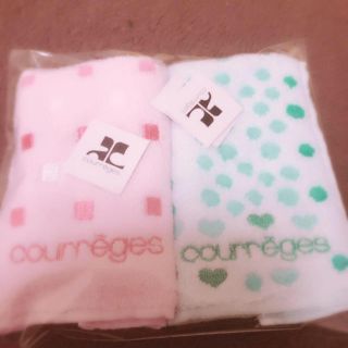 クレージュ(Courreges)のcourregesハンドタオル2枚(ハンカチ)