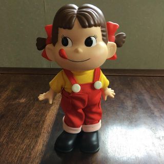 フジヤ(不二家)のペコちゃん　ソフト人形(ノベルティグッズ)