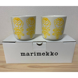 マリメッコ(marimekko)の新品 marimekko マリメッコ ヴィヒキルース ラテマグ イエロー(グラス/カップ)
