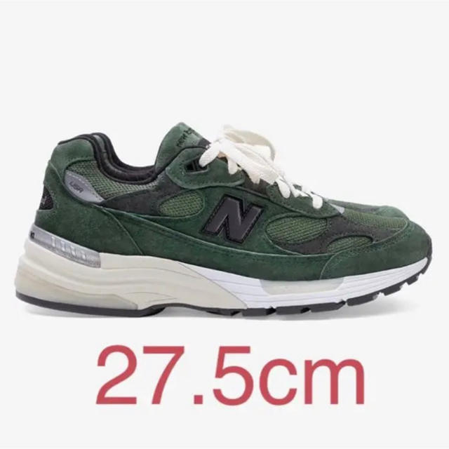 新しく着き New Balance - jjjjound new balance 992 green 27.5cm NB