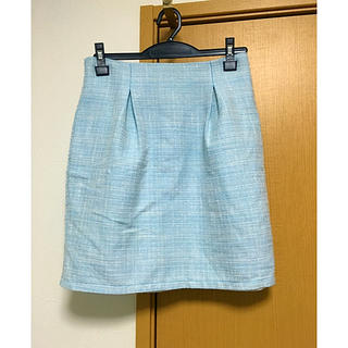 ミーア(MIIA)のMIIA ペールブルーのタイトスカート(ひざ丈スカート)