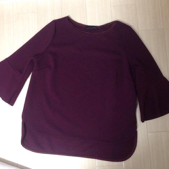 ZARA(ザラ)のZARA パープルのトップス レディースのトップス(Tシャツ(長袖/七分))の商品写真