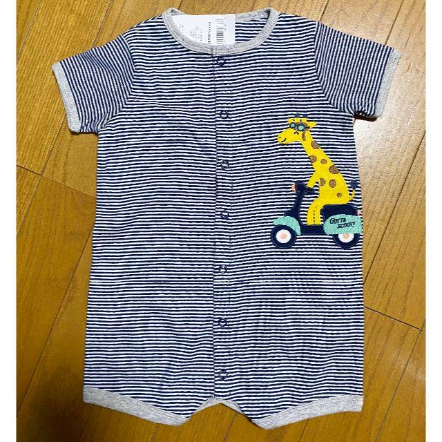 carter's(カーターズ)の新品 2枚 80 90 ★ Carter’s 半袖 ロンパース 24M キリン キッズ/ベビー/マタニティのベビー服(~85cm)(カバーオール)の商品写真