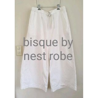 ビスクバイネストローブ(bisque by nest Robe)の値下げbisque  by  nest robe 綿麻イージーパンツ(カジュアルパンツ)