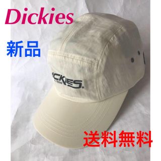 ディッキーズ(Dickies)の❣️Dickiesナイロン切り替え CAP‼️男女兼用オフホワイト(キャップ)