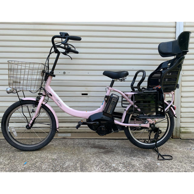 中古自転車YAMAHA PAS babby ピンク　新基準　電動アシスト自転車　8.7AH