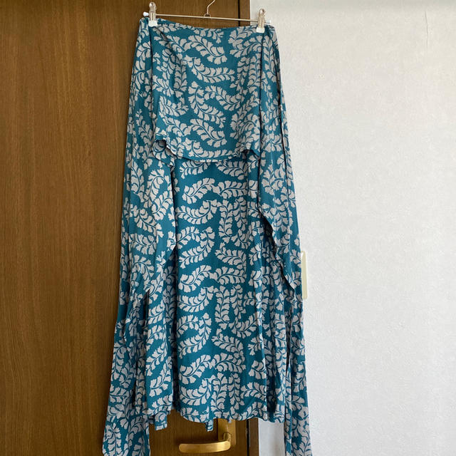 値下げ　ノアノア　サッシュ　スカート　ドレス　ハワイ　NOA NOA レディースのワンピース(ロングワンピース/マキシワンピース)の商品写真