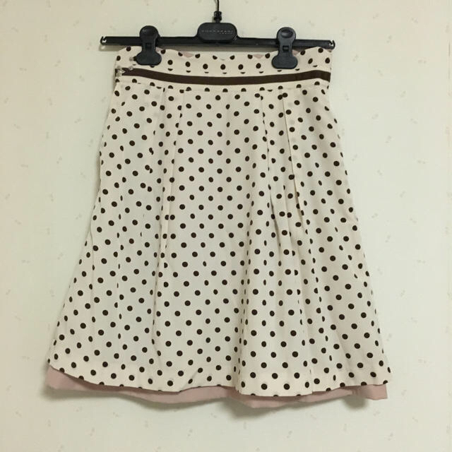 MISCH MASCH(ミッシュマッシュ)のドット♡リバーシブルスカラップスカート レディースのスカート(ひざ丈スカート)の商品写真
