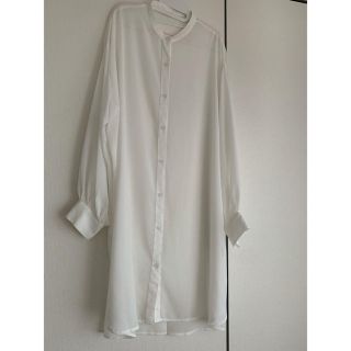 ダブルクローゼット(w closet)の最終値下げ w closet  シアーロングシャツ (シャツ/ブラウス(長袖/七分))