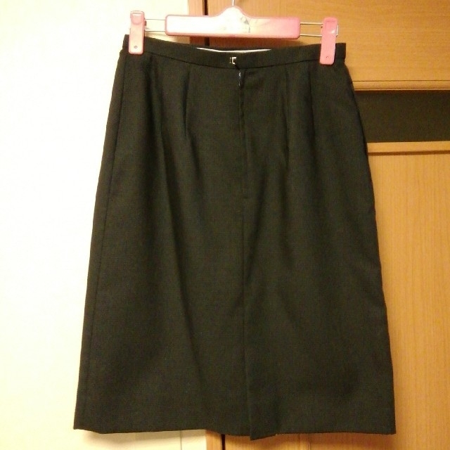 台形スカート◆(事務服)セロリー レディースのスカート(ひざ丈スカート)の商品写真