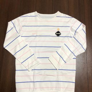 ソフ(SOPH)のFCRB SOPHNET ソフネット　Sサイズ　ピンクボーダー(Tシャツ/カットソー(七分/長袖))