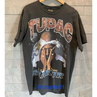 2pac tupac Tシャツ Mサイズ(Tシャツ/カットソー(半袖/袖なし))