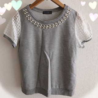 シマムラ(しまむら)のビジュー付♡シースルーtops(Tシャツ(半袖/袖なし))